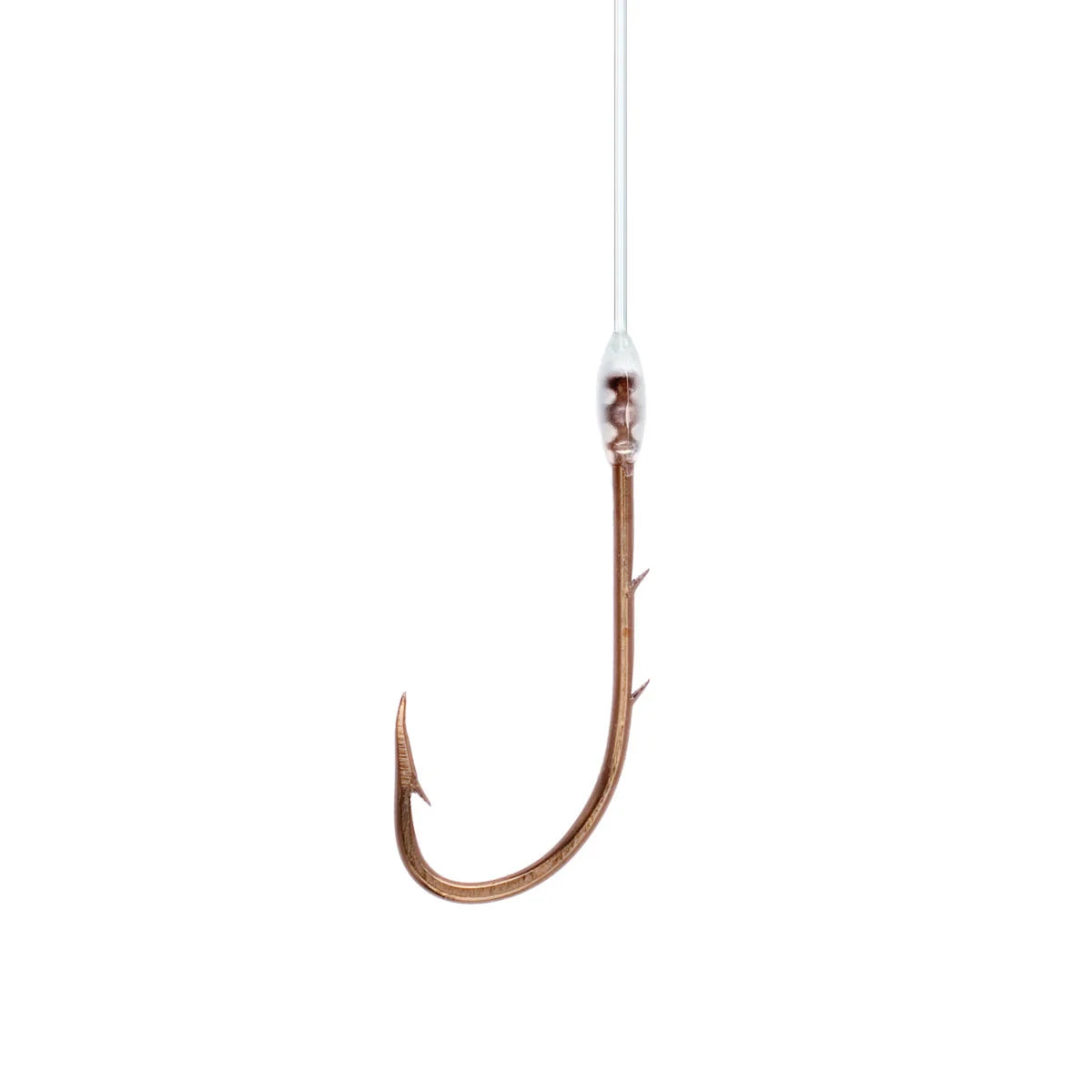 Hawk Grip Snelled Bait Holder Hooks - Size 6
