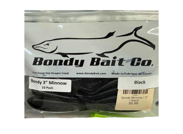 Original Bondy 3" Minnow - Black