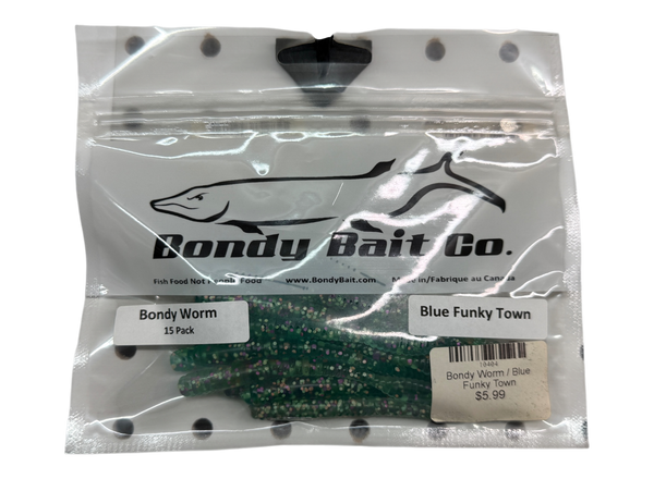 Original Bondy Worm - Blue Funky Town